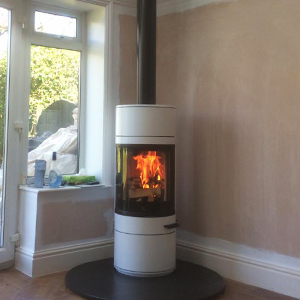 Contura 556 Style Woodburning Stove with Twin Wall Flue System