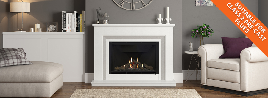 More choice of fireplaces - even if you have a Class 2 Pre-Cast flue